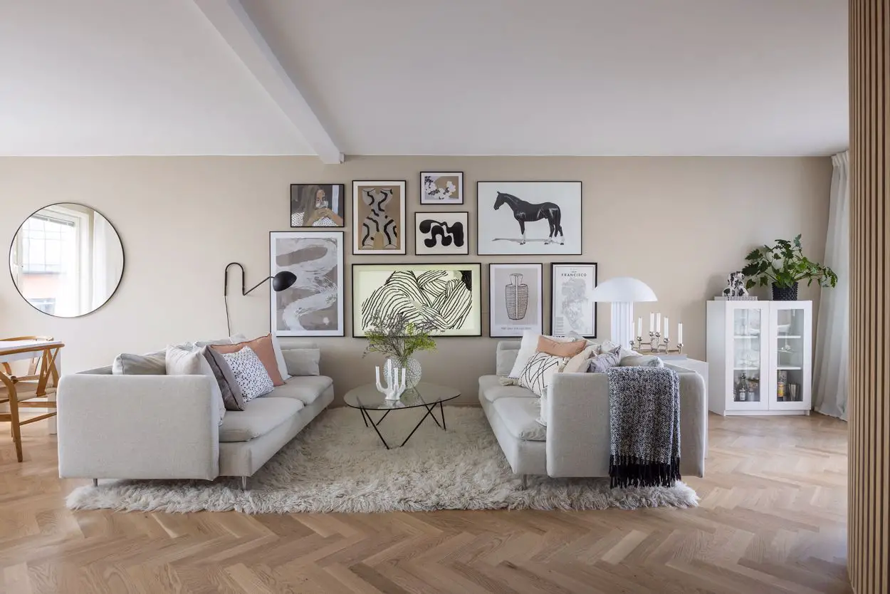 曲线美学 | 瑞典木质条纹墙的装饰魅力-6