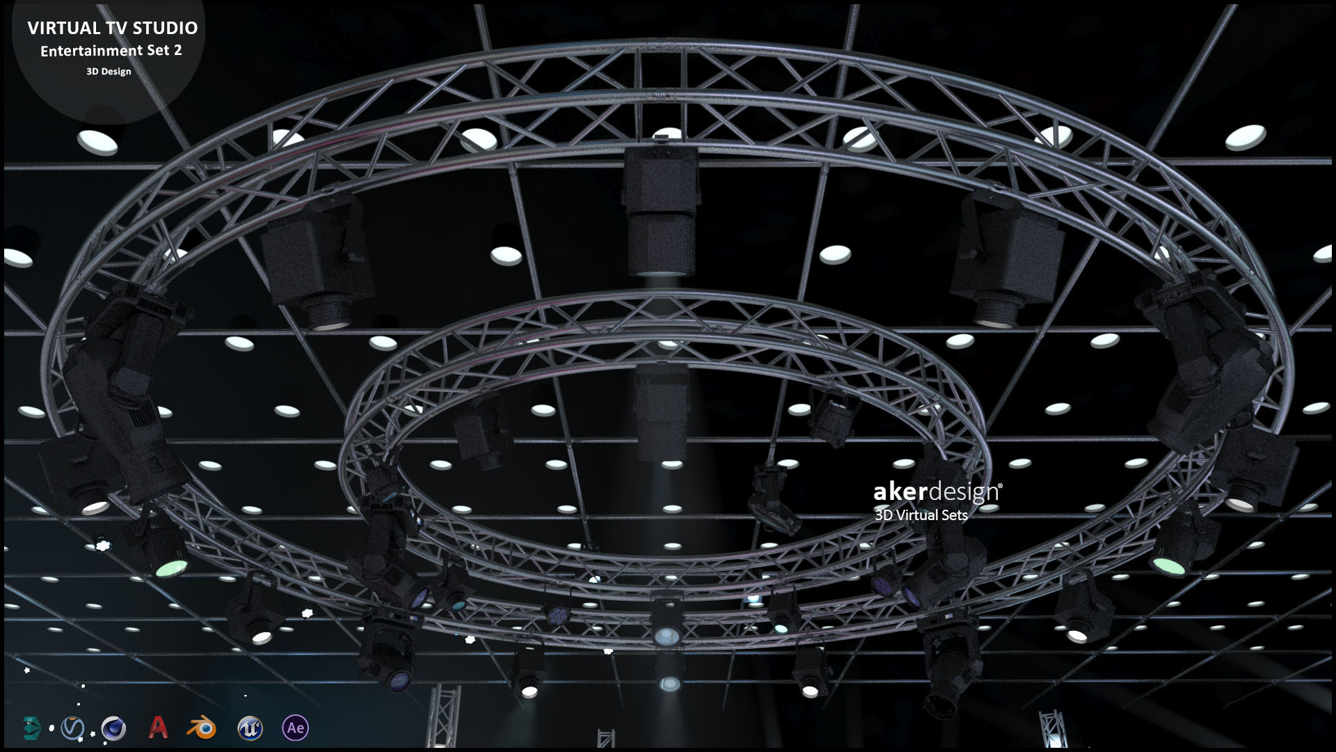 Virtual TV Studio Entertainment Set 2-18