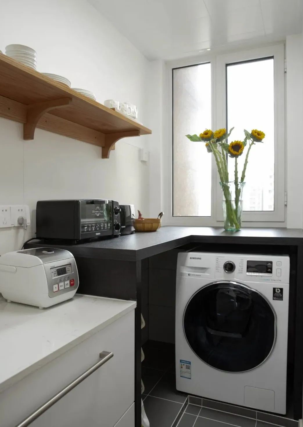 92㎡一人居,起居室,岛台加三分离,满满日系风-79