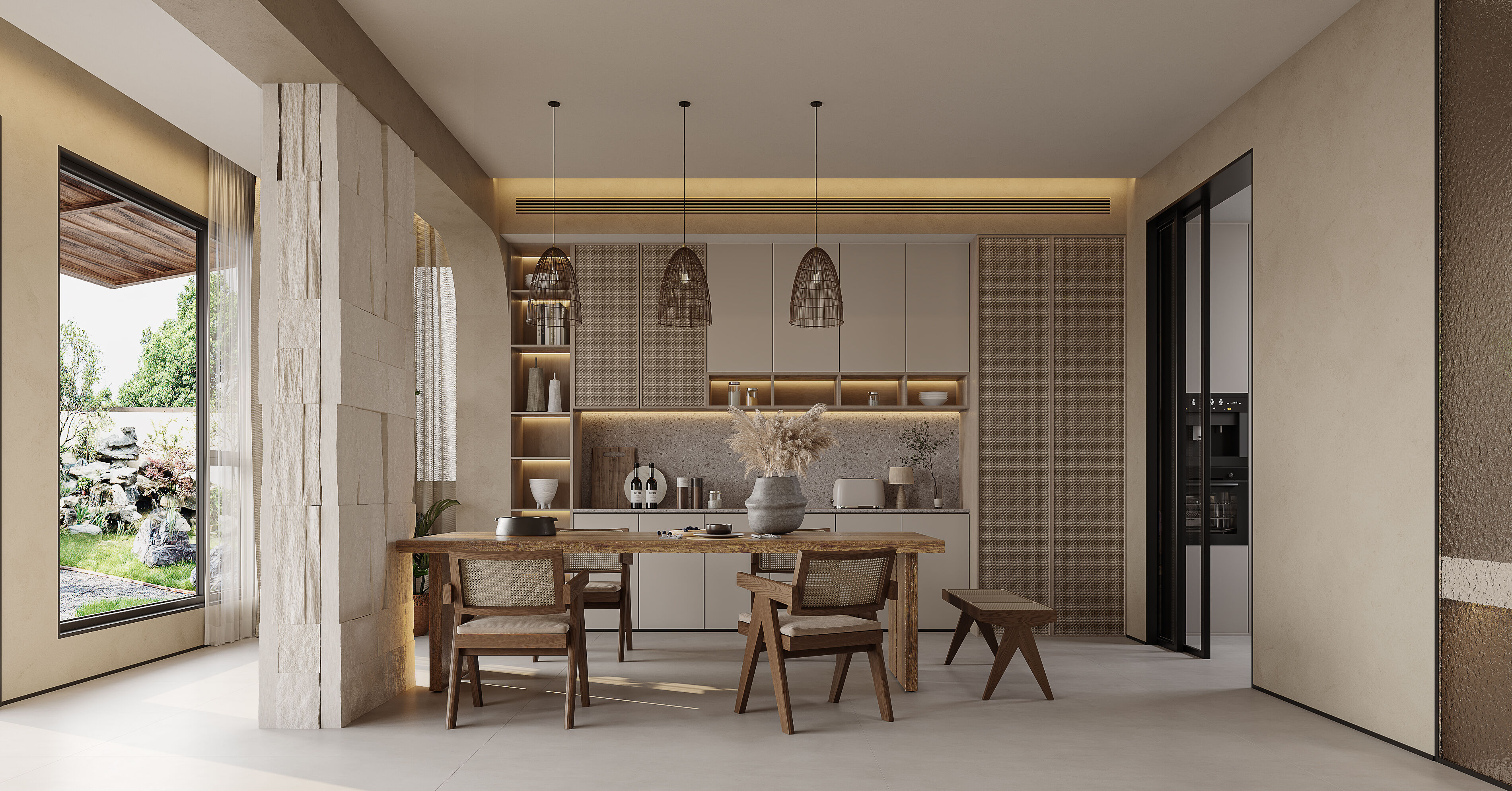 侘寂风别墅效果表现-3