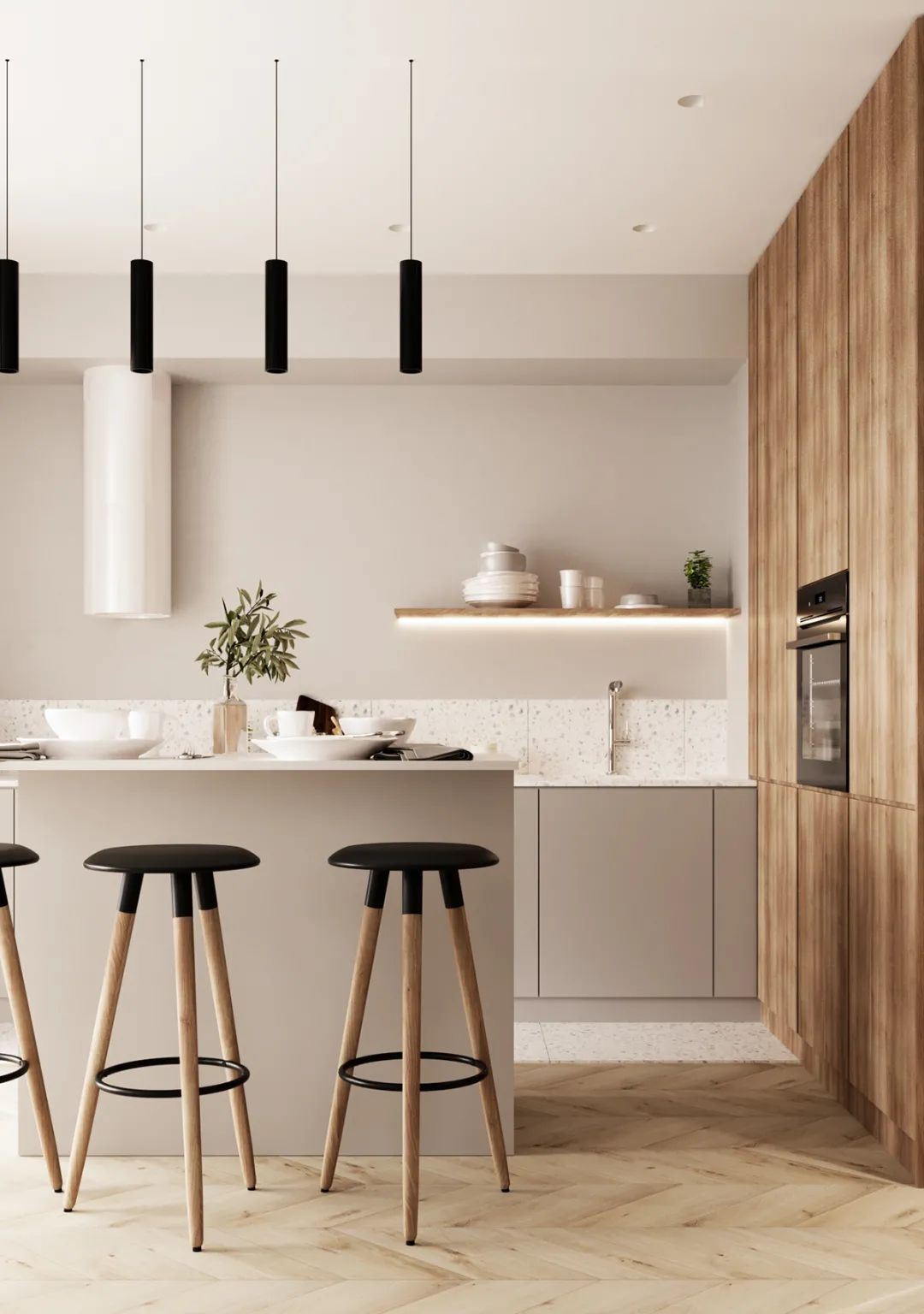 72㎡极简公寓，现代优雅与实用并重-5