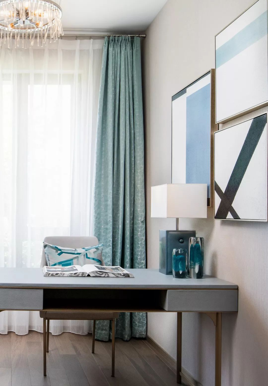 蒂芙尼蓝++ 山茶白，双色公寓演绎高品质生活-20