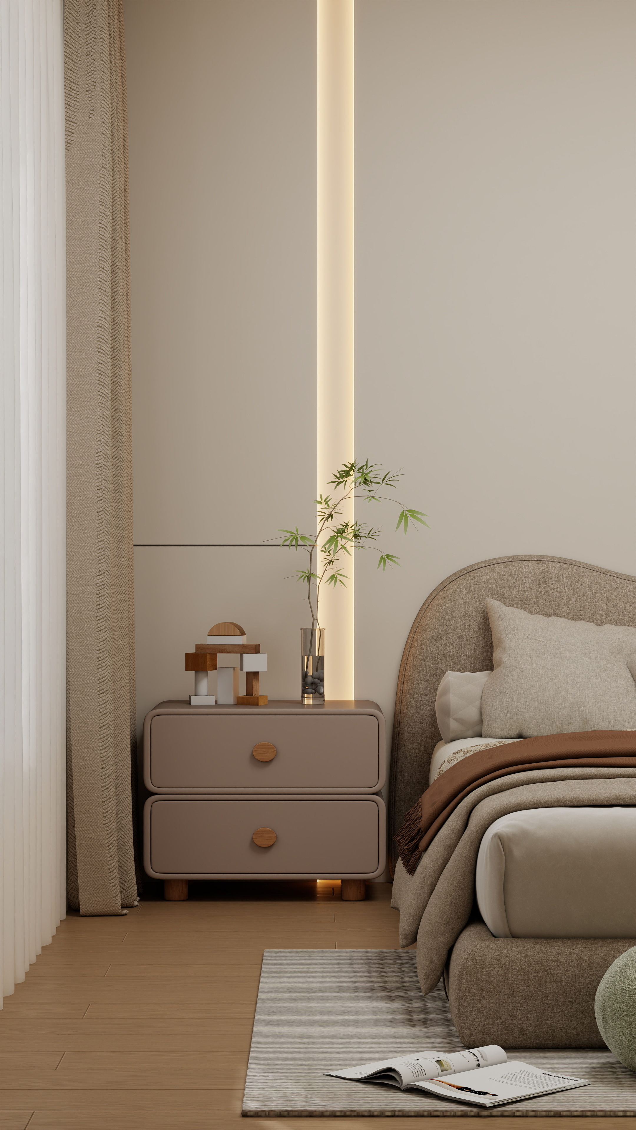 《天河·奶油絮语》治愈系家居全案设计丨中国广州丨广州市至雅设计装饰工程有限公司-67