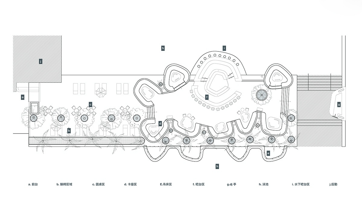 三亚艾迪逊酒店海滩俱乐部丨中国三亚丨万社设计-17