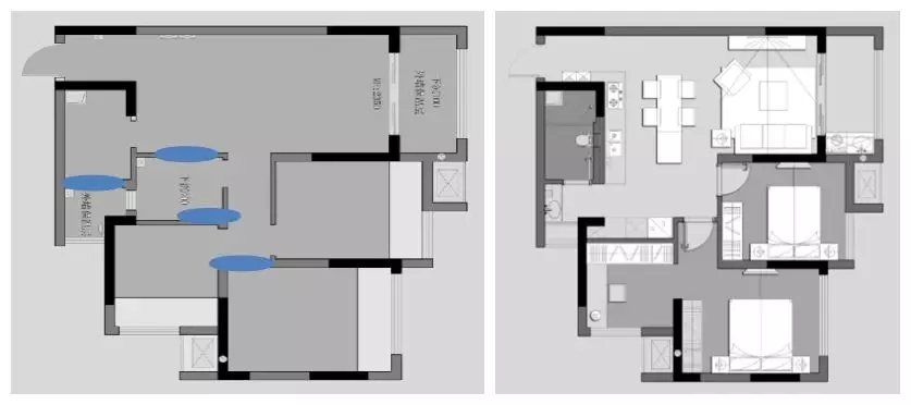 拆出幸福空间 | 84㎡北欧混搭风居室-12