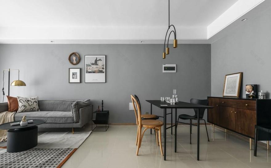 合肥容与设计丨平层丨让北欧复古风来拯救传统中国风精装房-4