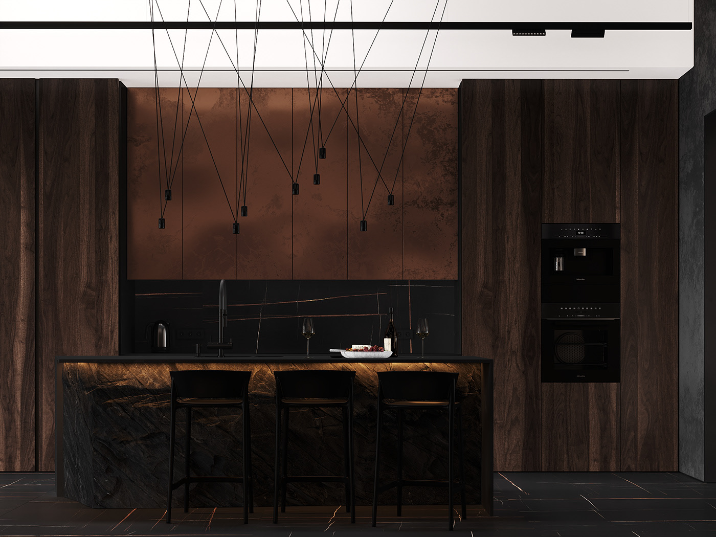 黑棕复古配色空间设计-11