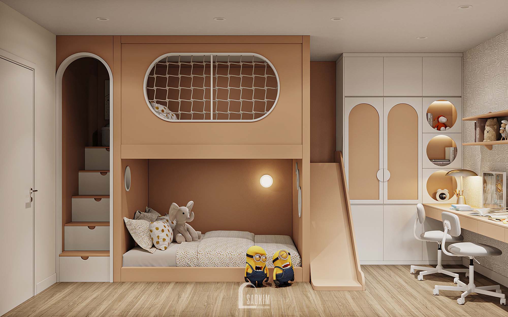 Korea Chic x Parisian style apartment Green Diamond-26