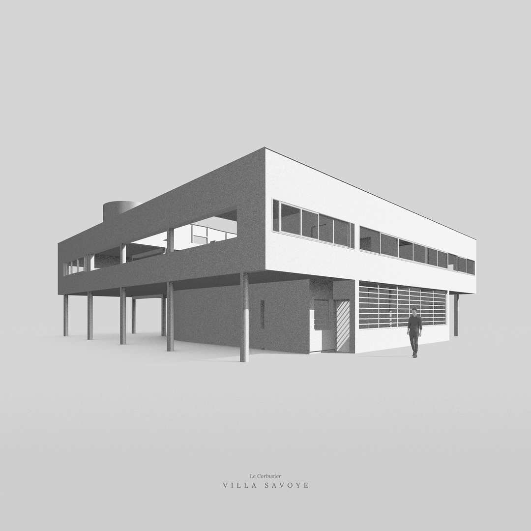 萨伏伊别墅丨法国巴黎丨勒·柯布西耶-49