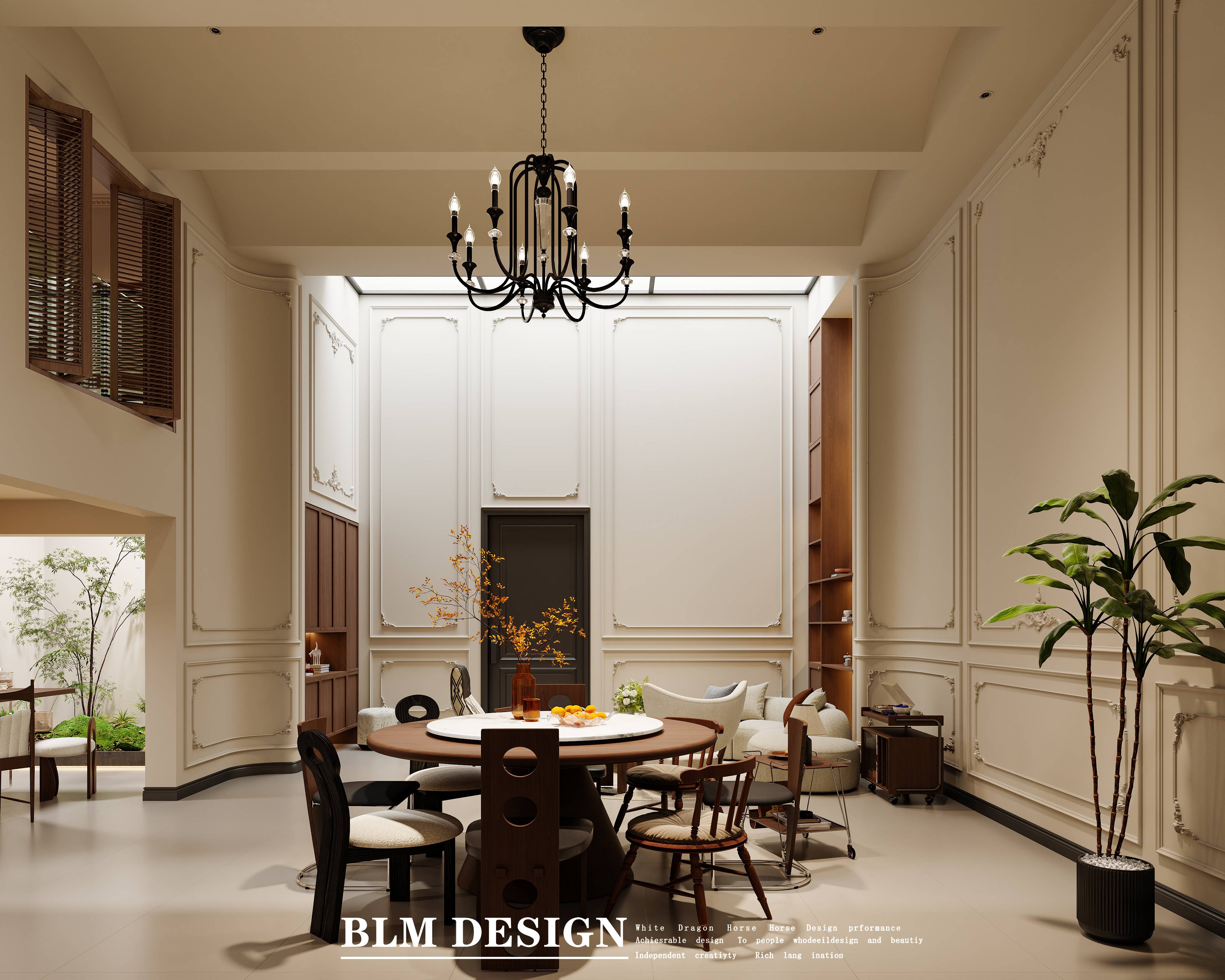 法式中古家装效果图案例-7