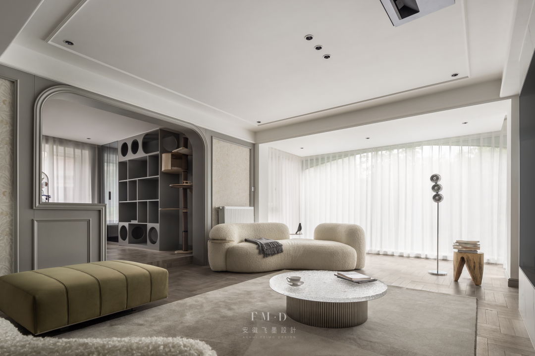 阳光宅院 · 150㎡美式四室改两室设计丨中国合肥丨飞墨设计组-16