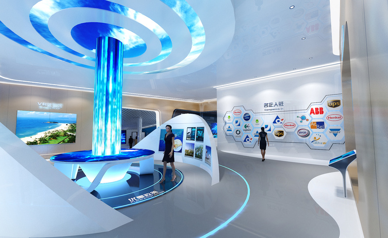海南清水湾国际信息产业园科技风展厅设计-18