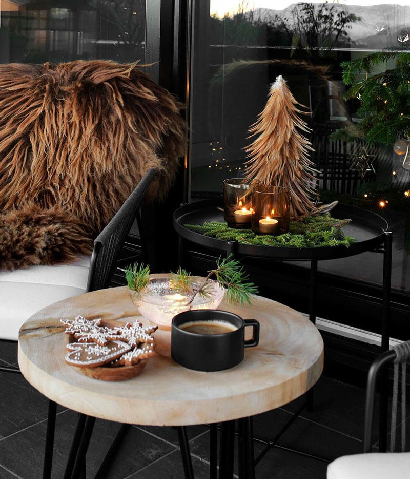 黑色魅力 | 挪威现代乡村风格的圣诞装饰-21