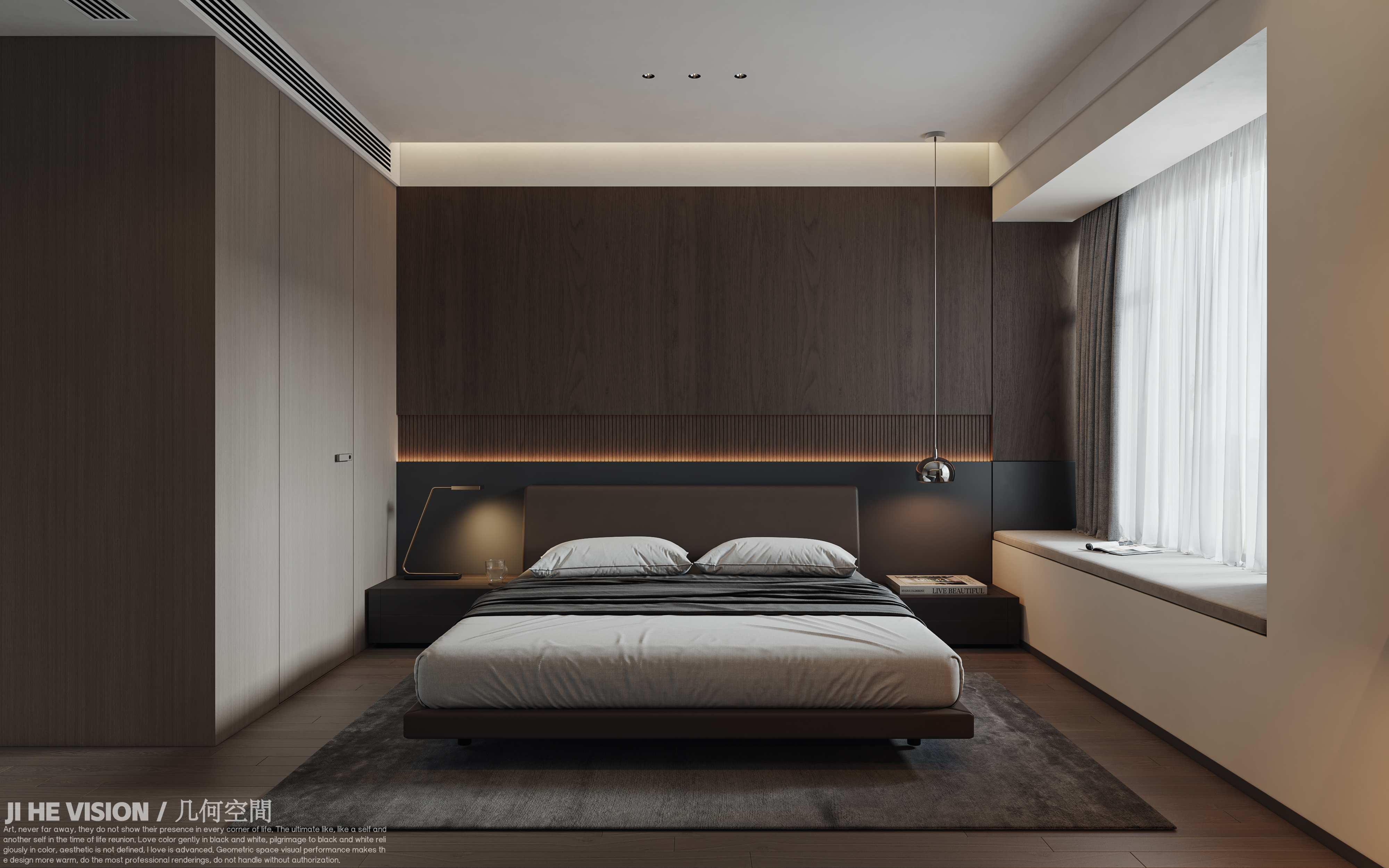 几何空间视觉表现 | 远大印澜山意式轻奢空间-8