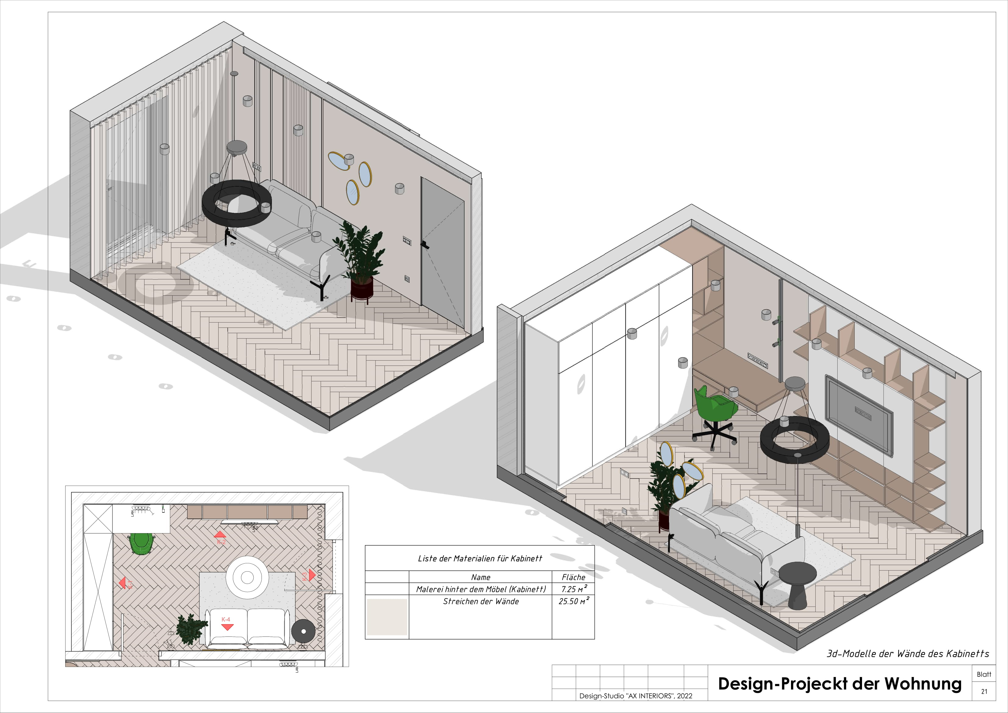 Drawings of an apartment in Germany-20