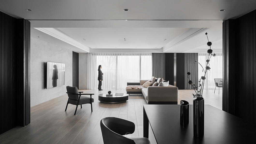 《川谷堂》简约大平层-0