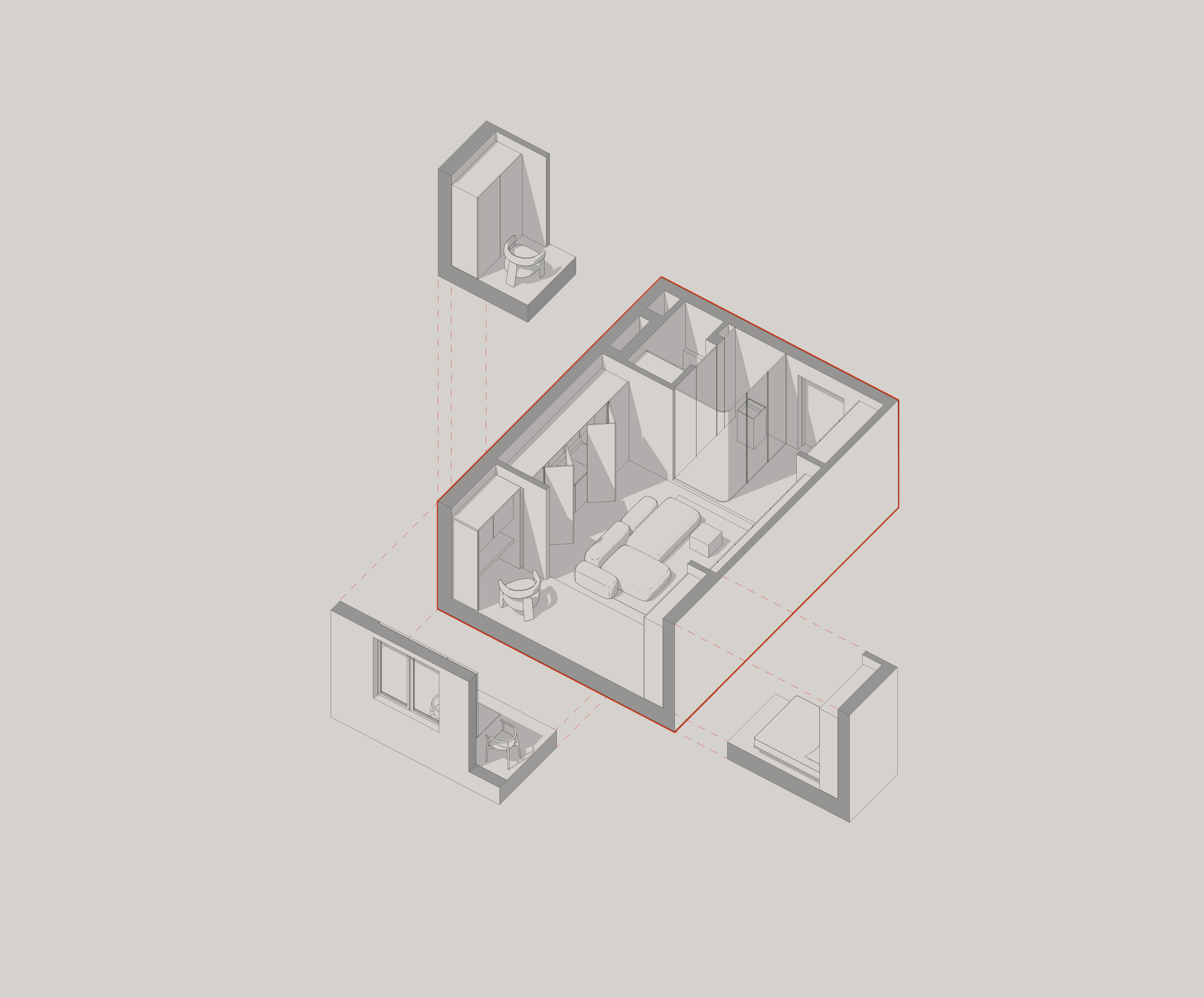 Allin 30m² 私人公寓室内设计丨俄罗斯莫斯科丨G8 创意奖 2023 决赛入围者-12