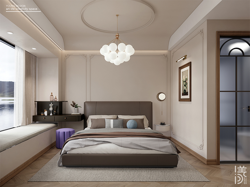 轻法式复古之家丨深圳漾空间设计有限公司-46