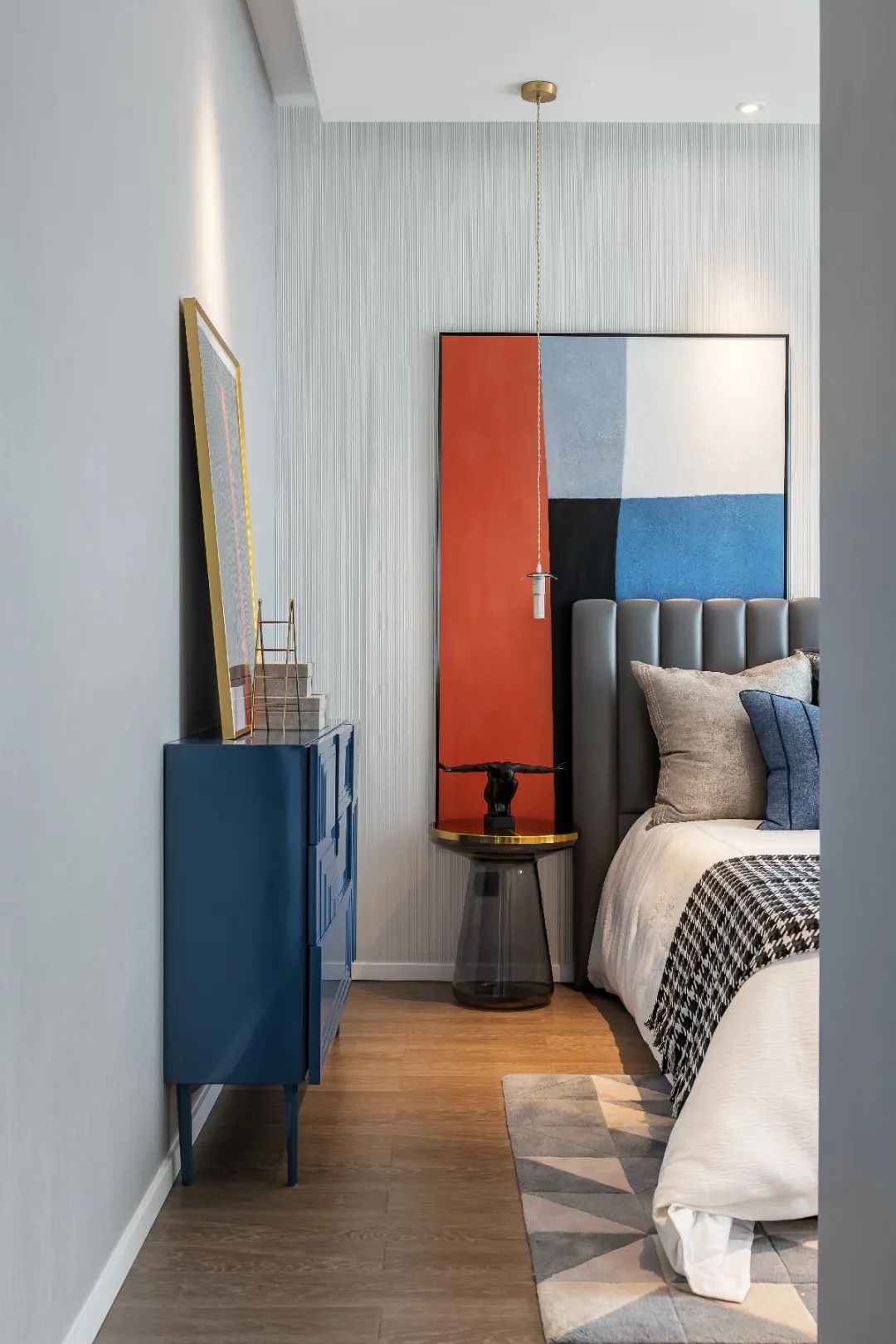 未来城高层 99 户型 | 克莱因蓝的现代艺术空间-30