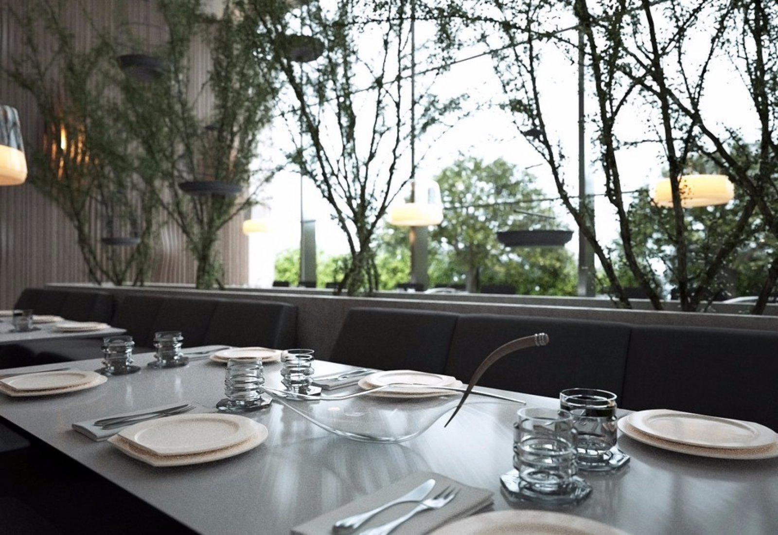 Sergey Makhno丨茶园(Tea Garden)概念餐厅设计-11