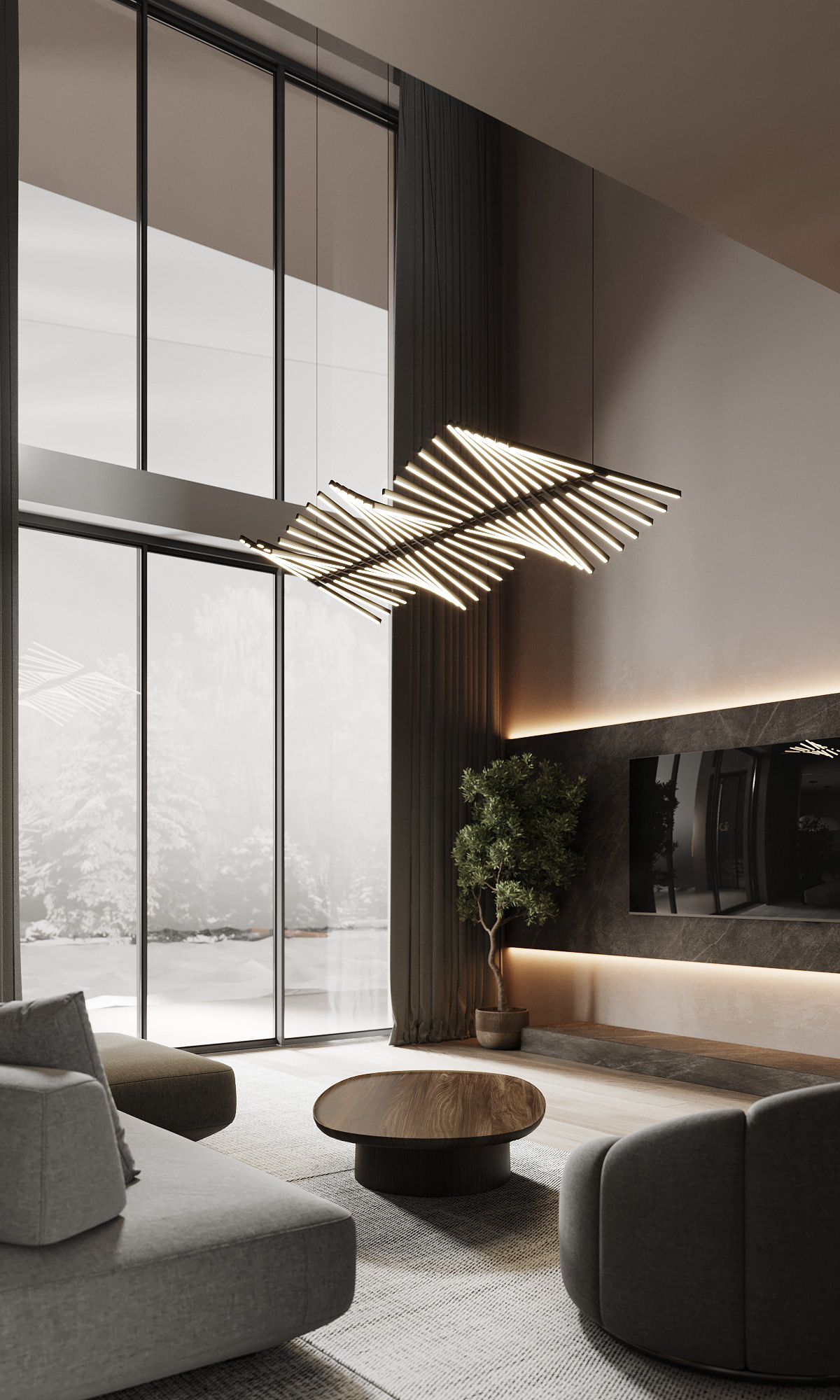 高级灰色系住宅设计 超高级！-3