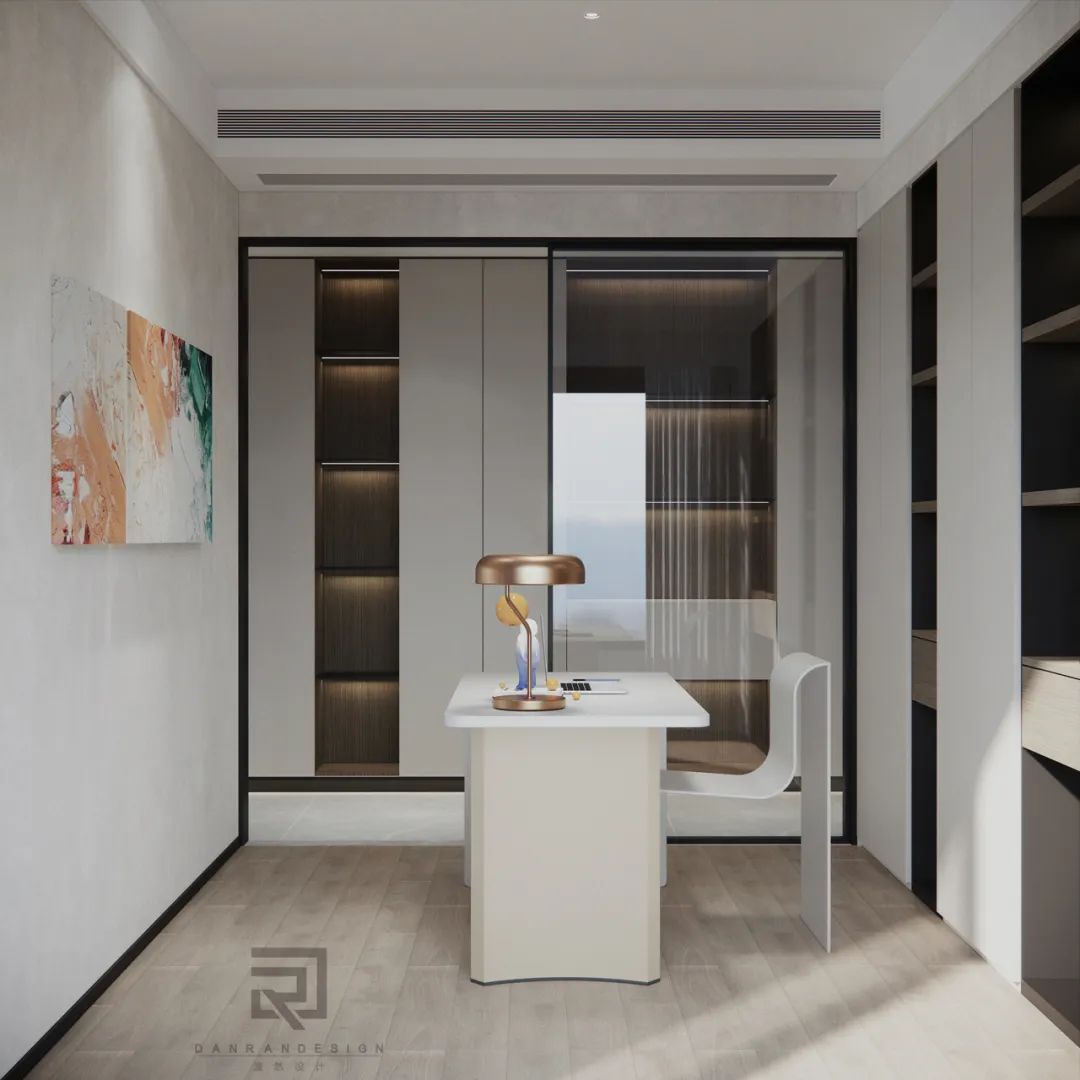 嘉陵江天 · 220㎡天际大平层的阔景设计与生活品味丨中国渝北丨澹然团队,橙色软装-58