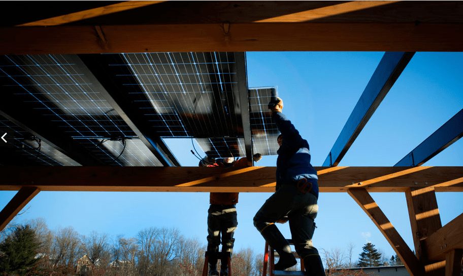 太阳能顶篷丨美国佛蒙特丨New Energy Works-21