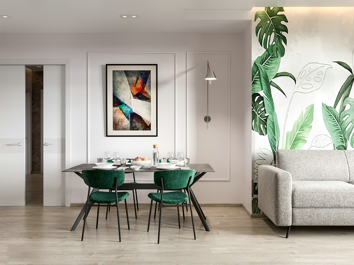 绿色家居，植物装饰小清新风格-2