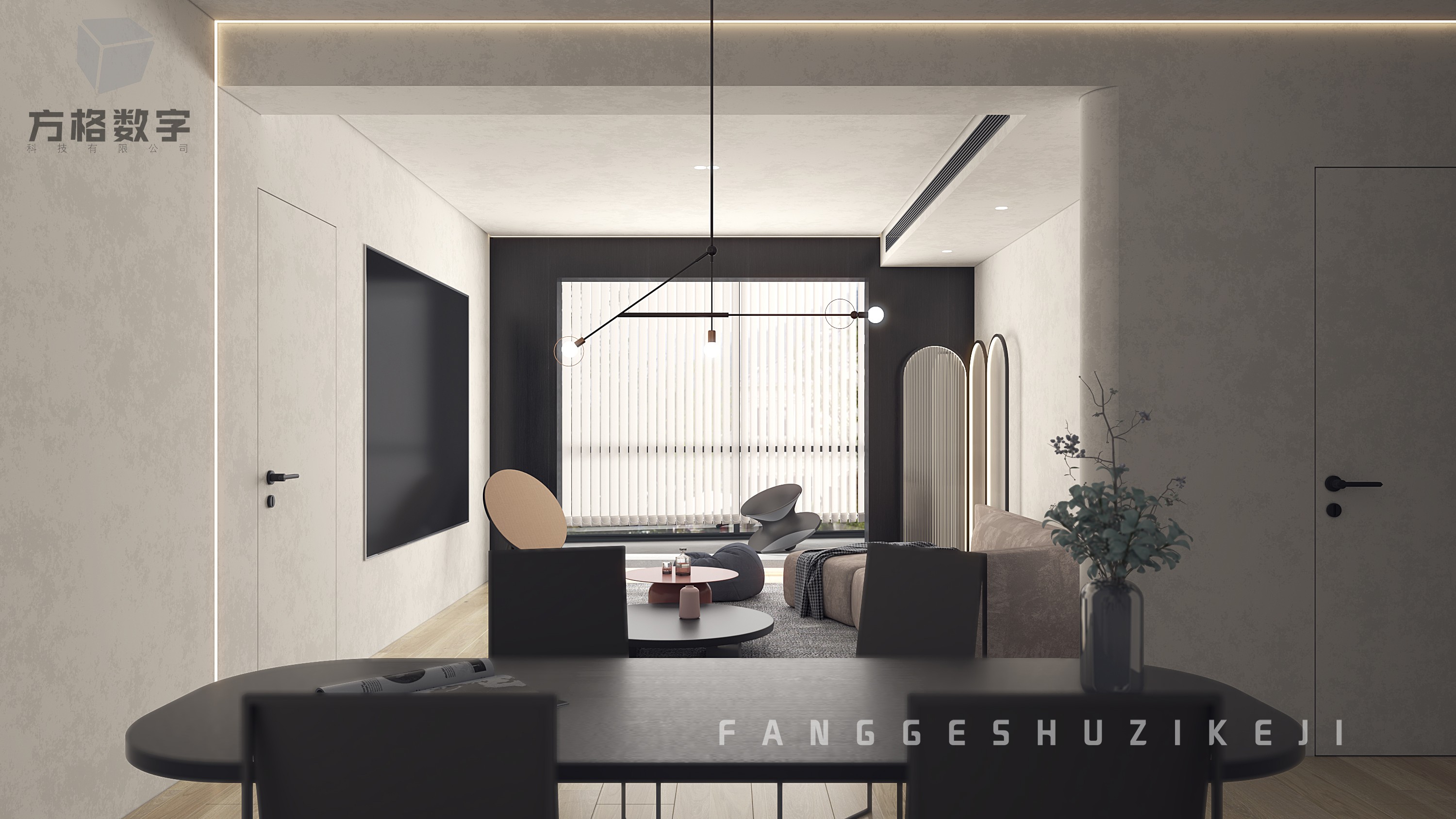 现代平层设计典范 · 简约方格视觉-8