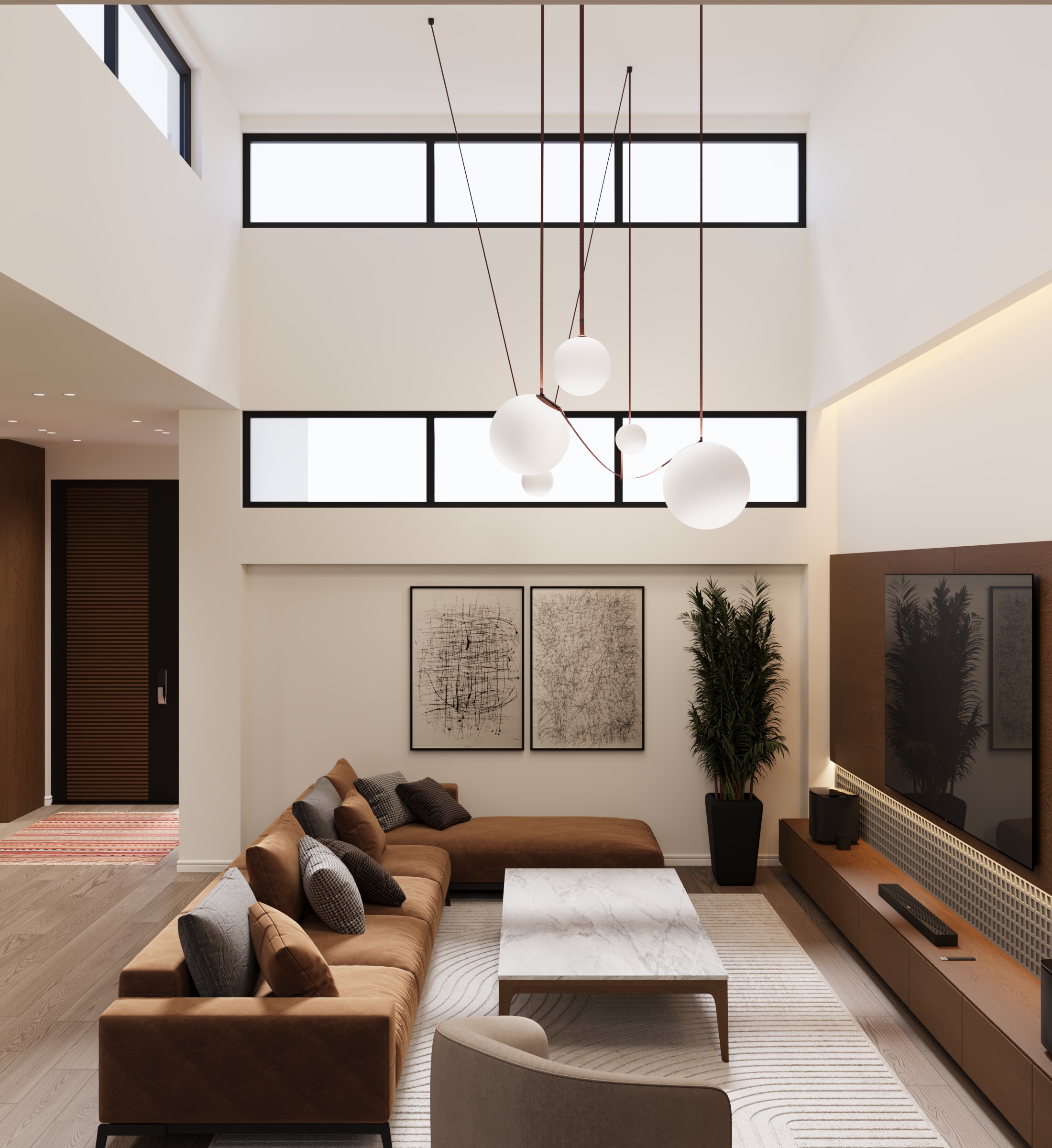 Modern Living with Warm Accents-14