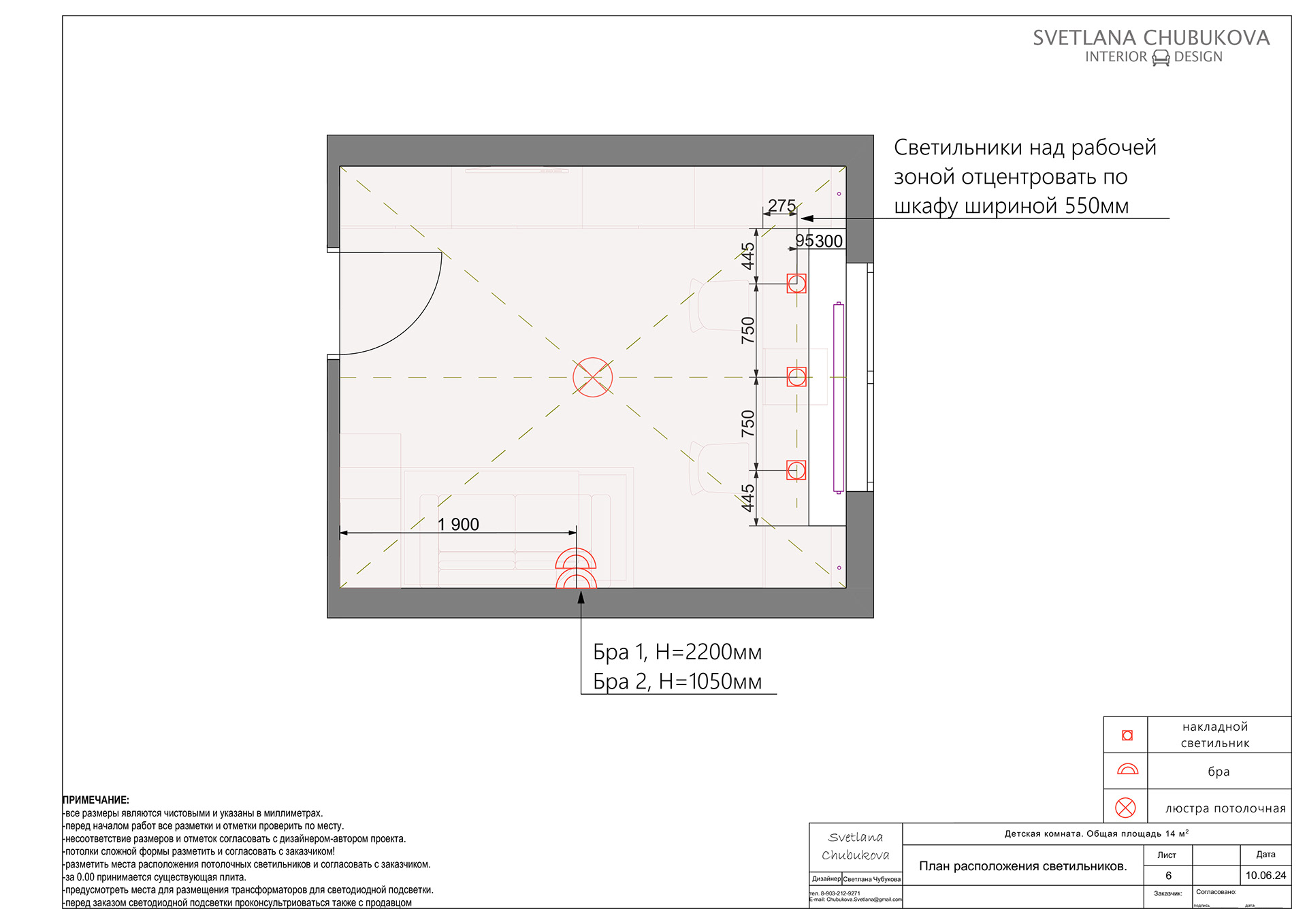 女孩儿童房设计项目丨Design Chubukova Svetlana-17