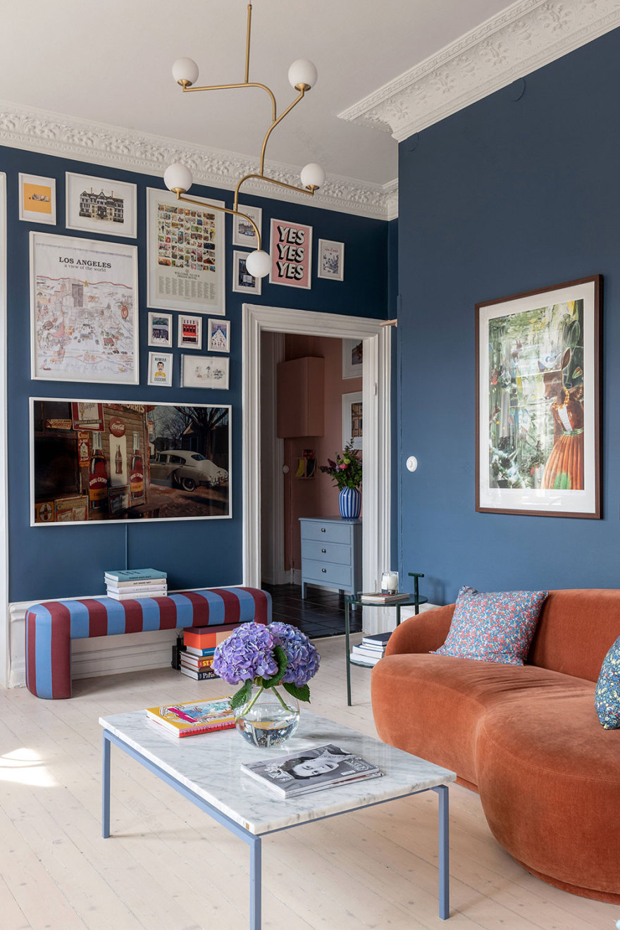 斯德哥尔摩活力蓝色公寓设计-6