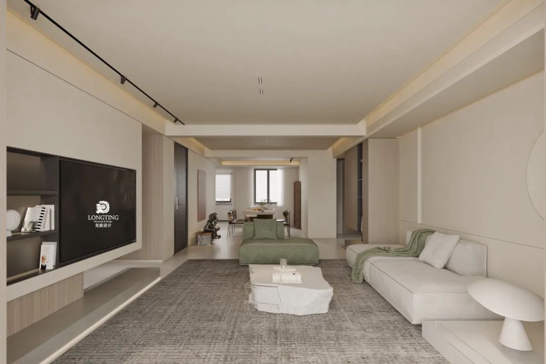 红树湾 200 方,灰褐极简主义家居空间丨龙庭设计-7