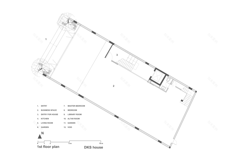 DKS House · 城市中心的绿色静谧之家丨越南-29