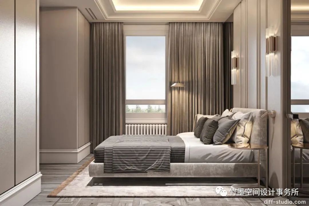 法式轻奢之美·竹墨空间设计事务所 200㎡艺术住宅-64