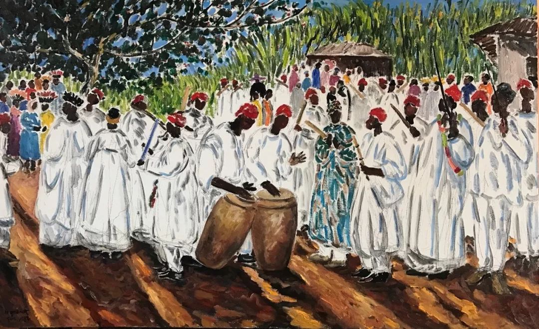 黄建兵非洲油画作品赏析 | 原始与现代的碰撞-46