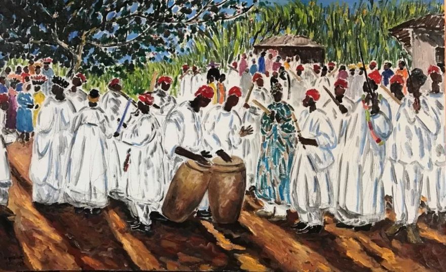 黄建兵非洲油画作品赏析 | 原始与现代的碰撞-46