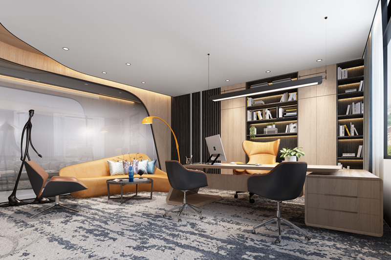 西安科技类企业办公室装修丨中国西安-10