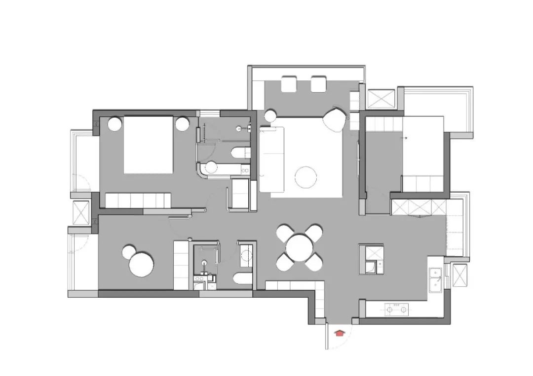 钢板+大理石，前卫艺术的教师之家 | 云行设计-40