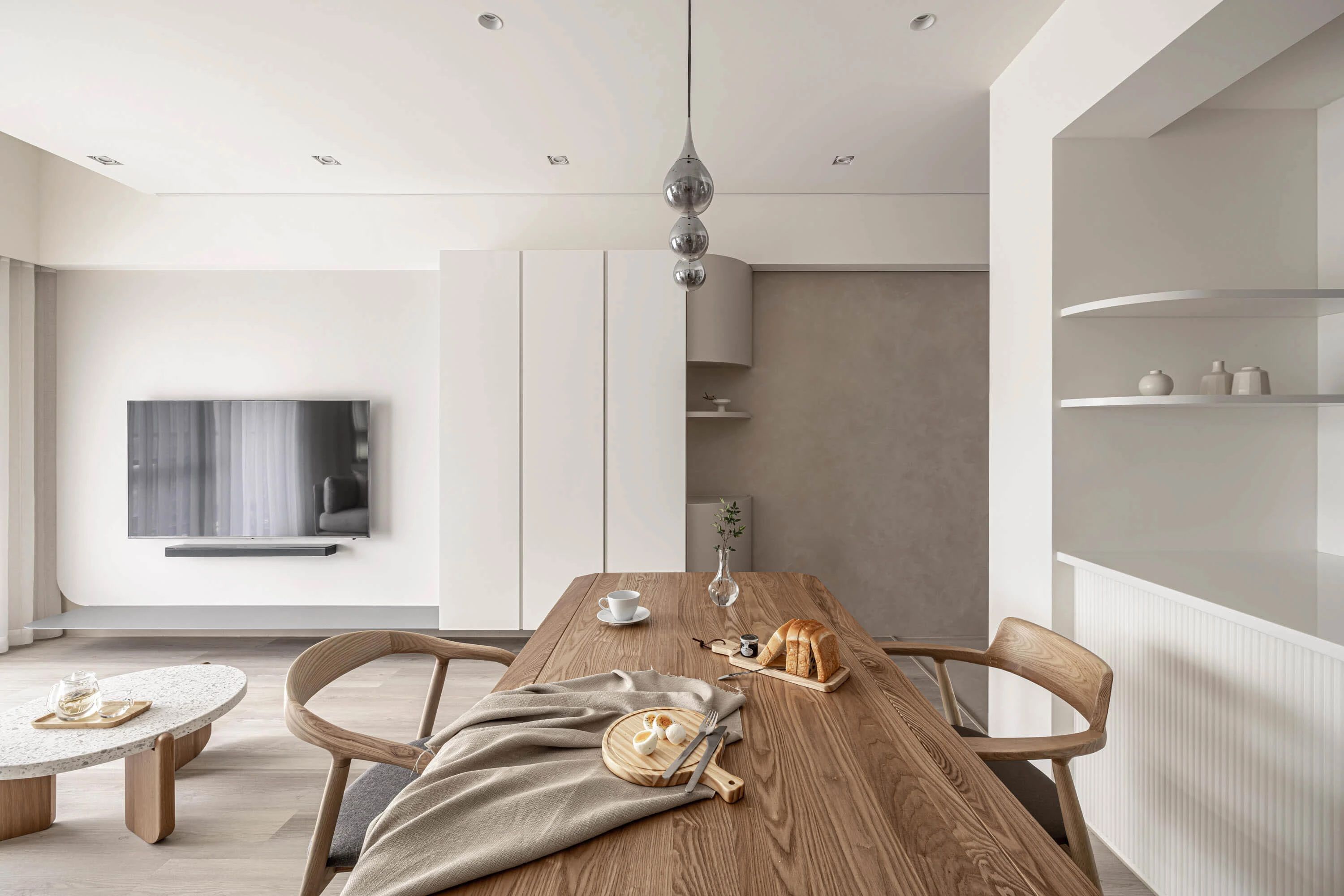 温润奶油风居家空间丨寓子设计-47