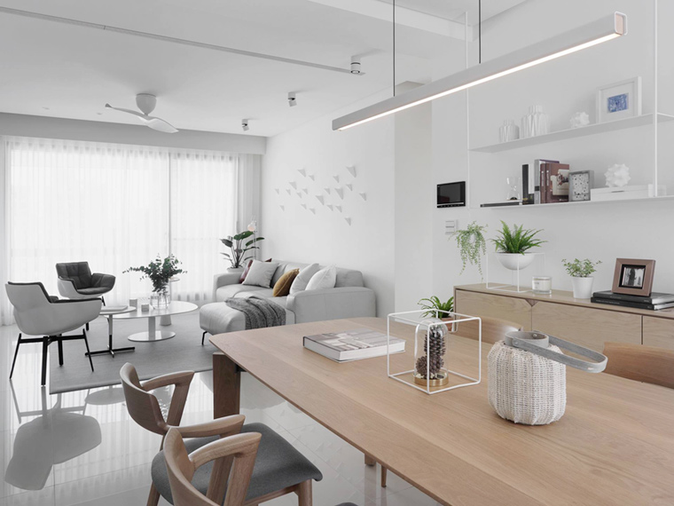 新澄设计 | 台中 170m²北欧家庭住宅，软装主导的减法设计-4
