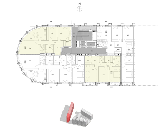 “Дом у причала”（“ЗилАрт”住宅综合体部分地块）丨Сергей Скуратов ARCHITECTS-78