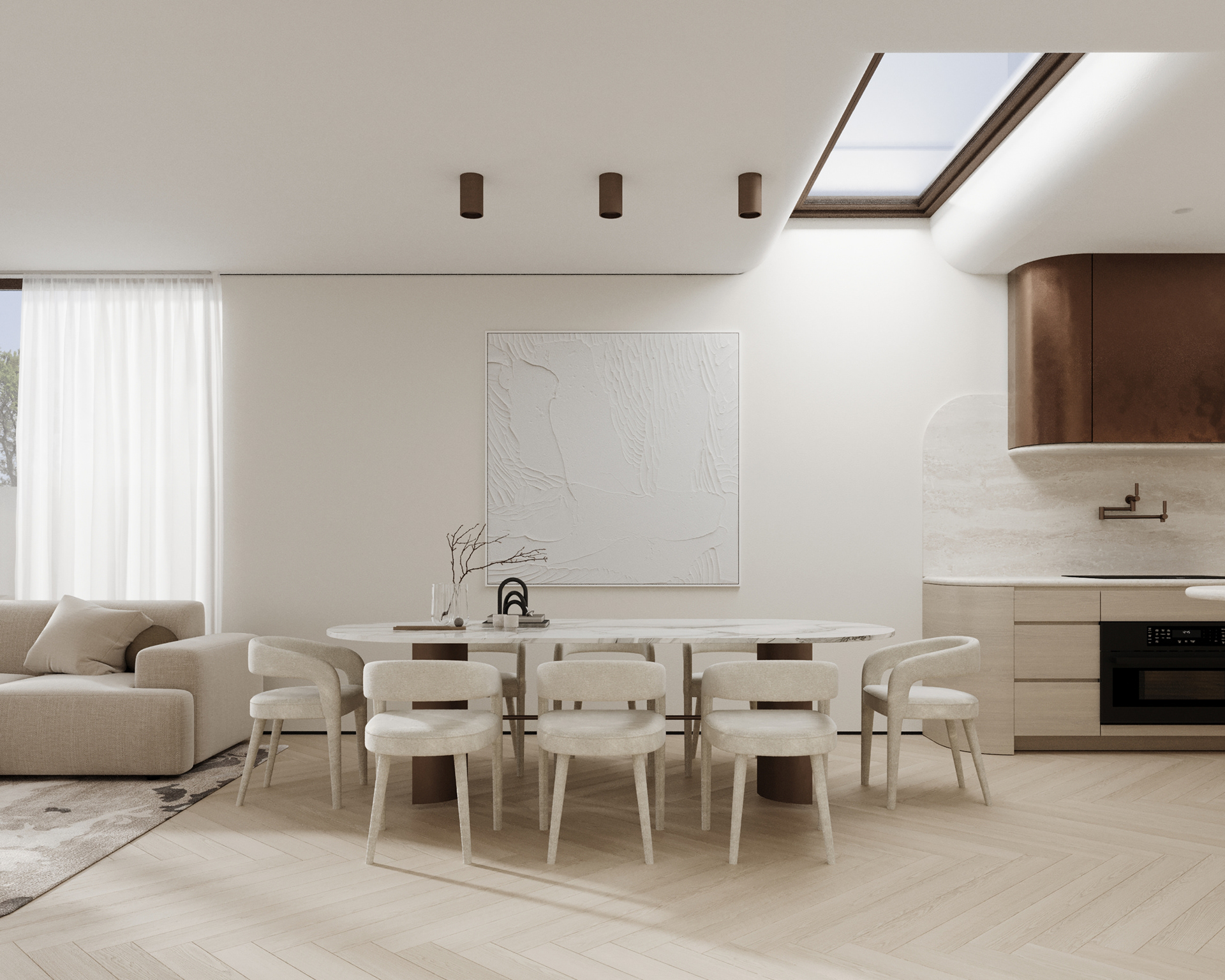 Calm Minimalism（宁静简约风）复式室内可视化项目丨澳大利亚阿德莱德-7