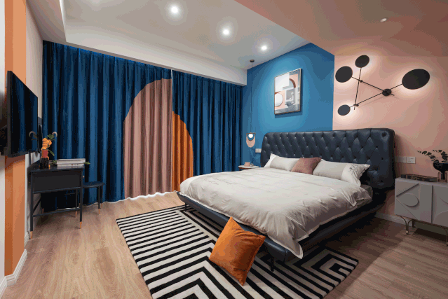 一套房改两套，全屋十几种颜色还想让客厅"裸奔"  | 南也设计-38