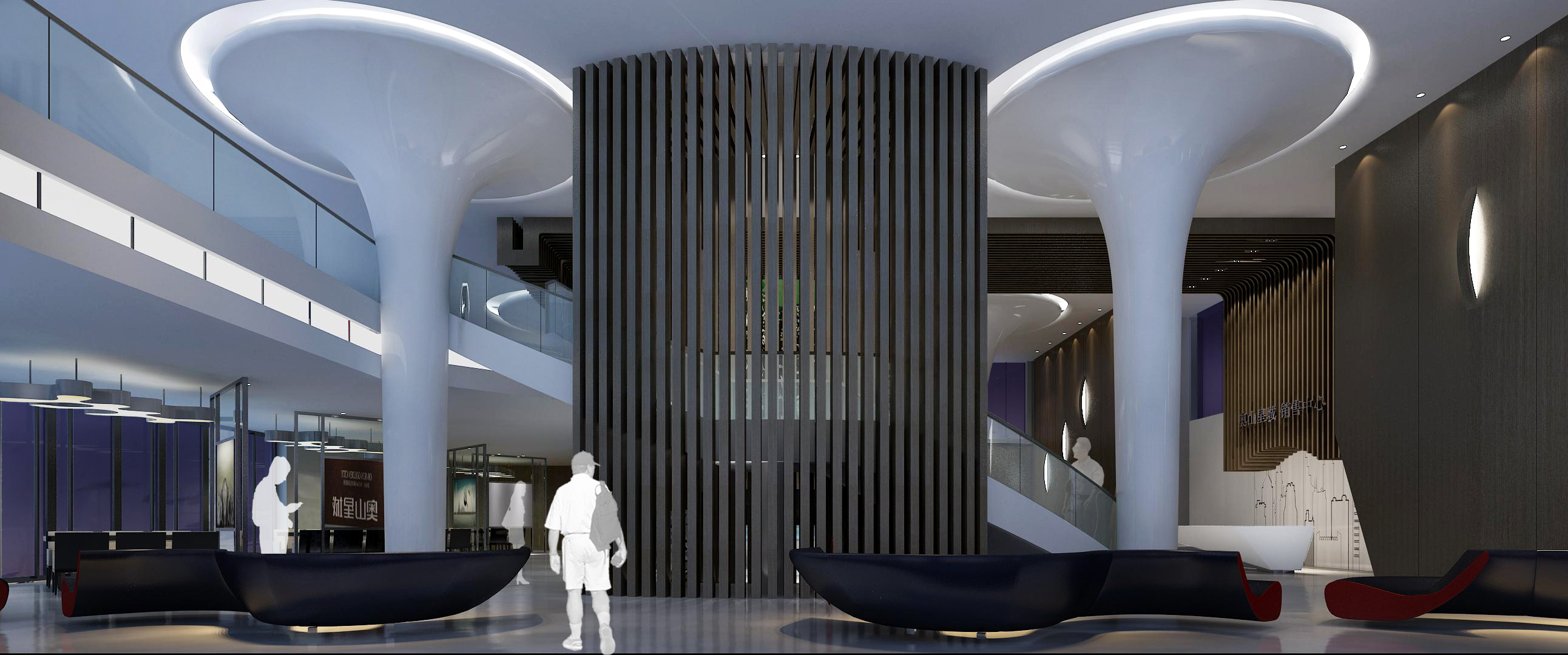售楼处设计欧式中式现代高清售楼部效果图3D效果图-21