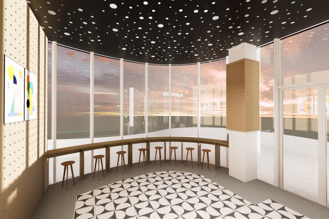 大四毕设吸睛“粉色展板+可移动模型”!将美育体验与乡土文化结合,台格斗村研学基地的美育空间“变形记”!-102