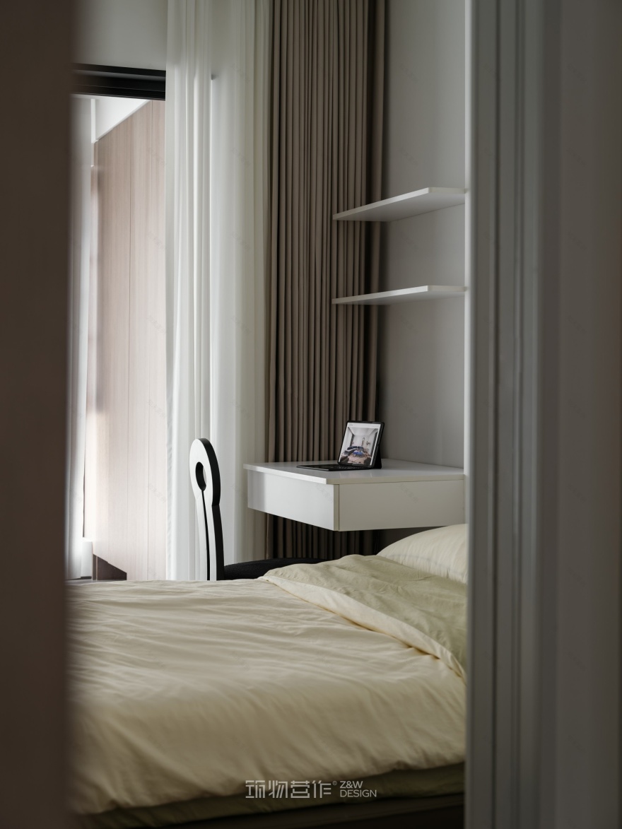 筑物营作实景|180㎡暗调极简婚房设计-52