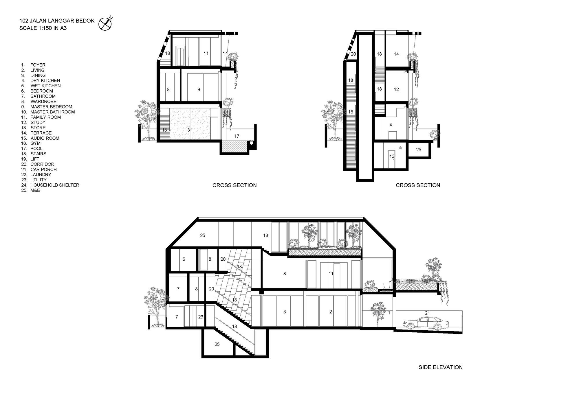 具体的阴阳屋丨新加坡丨HYLA Architects-18