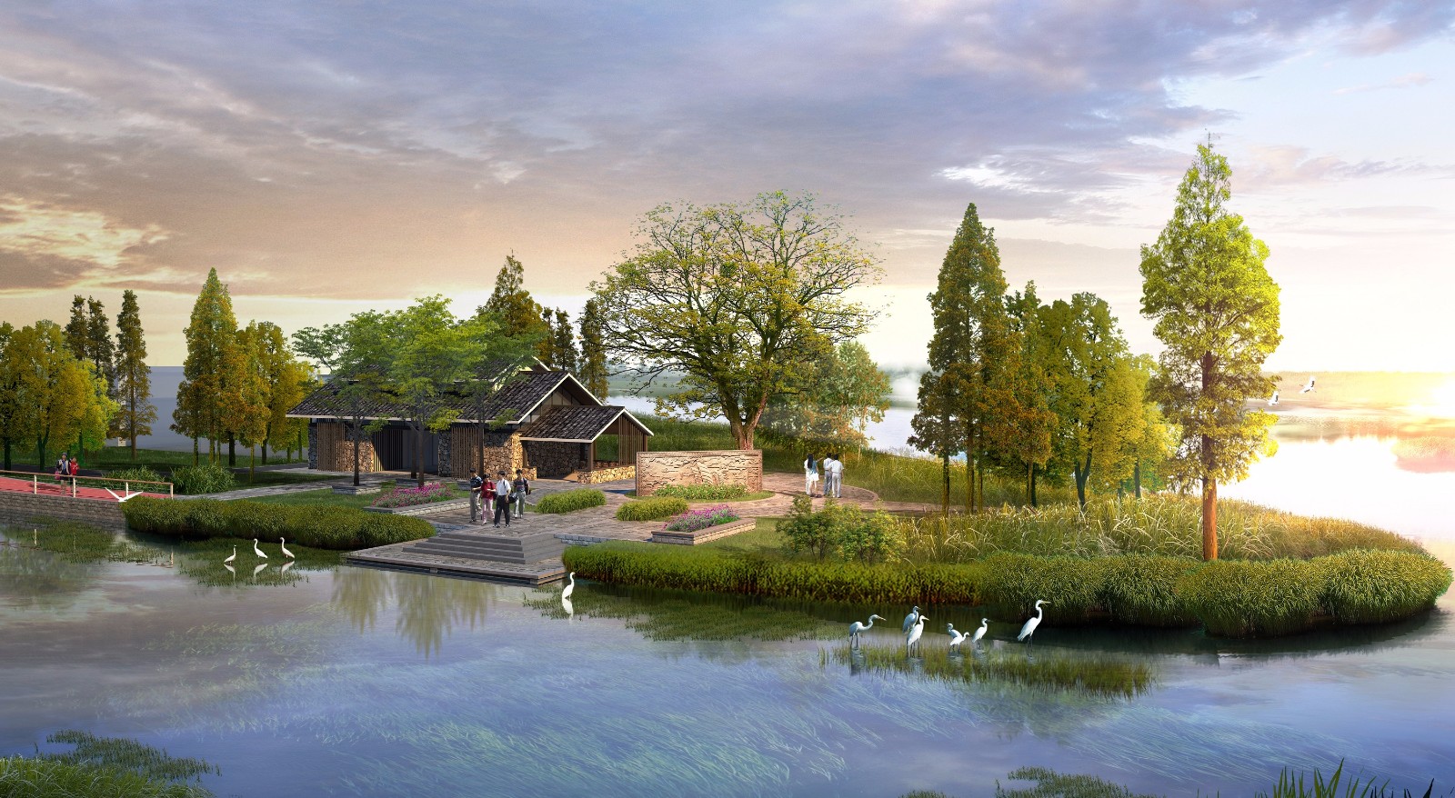 [园林景观] 公园 小桥 景色依旧-7