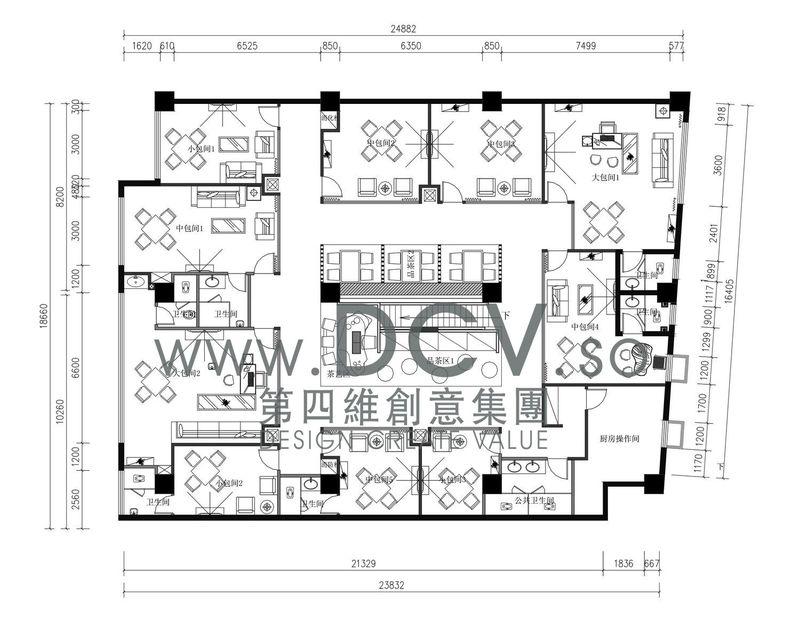 陕西-渭南周和茗茶中式茶秀餐厅设计-13